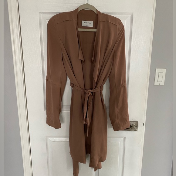Babaton size S casual trench loose blazer in camel colour - Picture 5 of 5